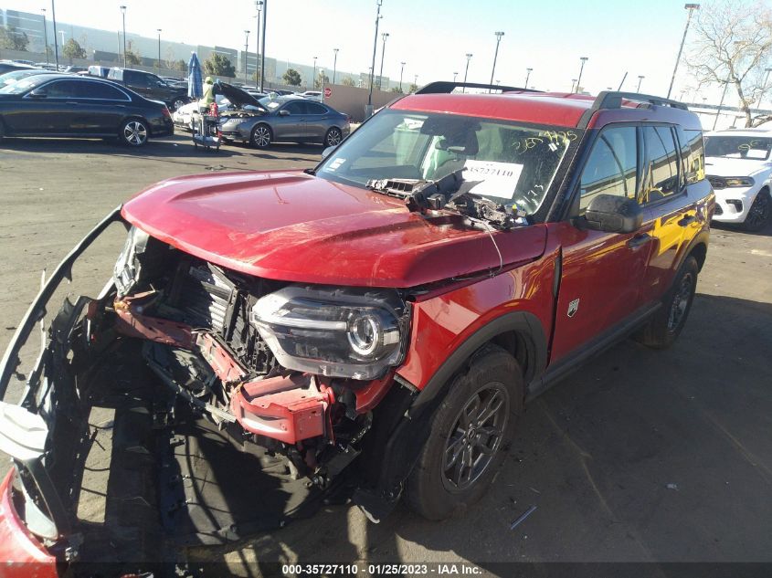 2021 FORD BRONCO SPORT BIG BEND VIN: 3FMCR9B69MRA95104