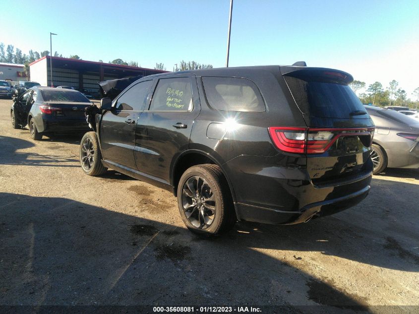 2022 DODGE DURANGO SXT VIN: 1C4RDJAG1NC174534