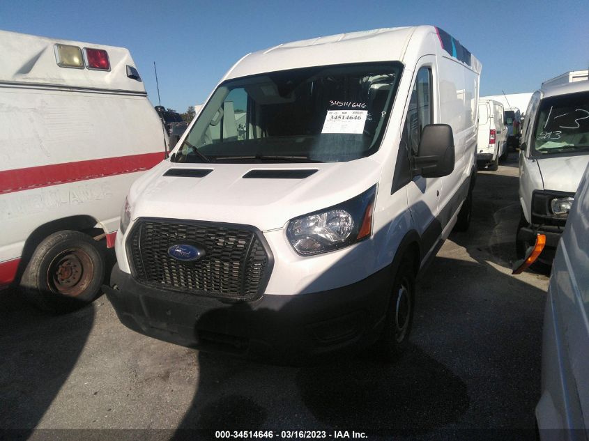 2022 FORD TRANSIT CARGO VAN VIN: 1FTBR1C88NKA32843