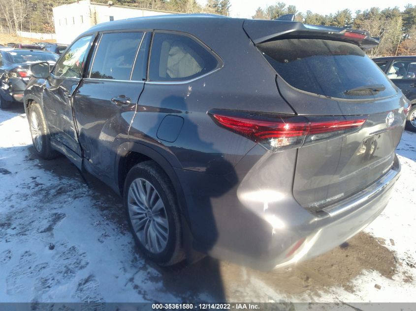 2022 TOYOTA HIGHLANDER PLATINUM VIN: 5TDFZRBH4NS190042