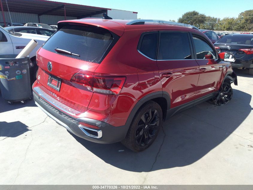 2022 VOLKSWAGEN TAOS SE VIN: 3VVTX7B24NM066721