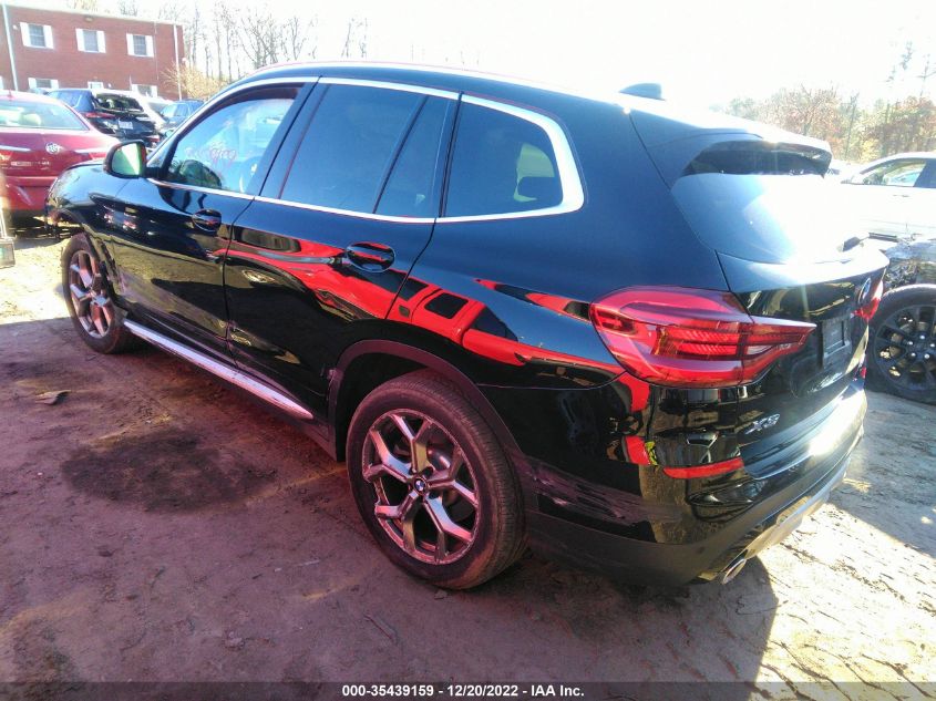 2021 BMW X3 XDRIVE30I VIN: 5UXTY5C03M9E76843
