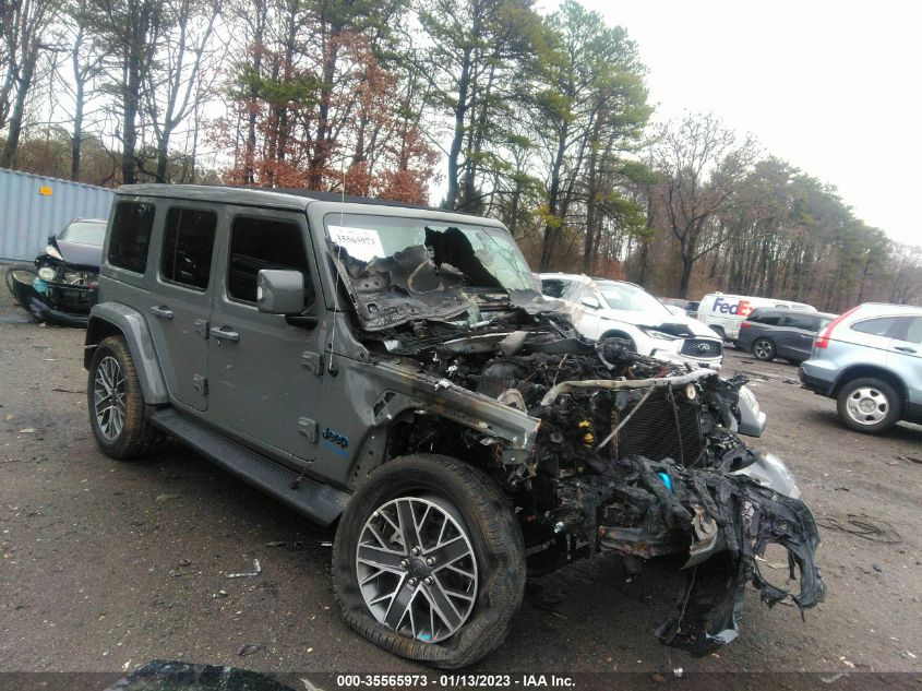 2022 JEEP WRANGLER 4XE UNLIMITED SAHARA HIGH VIN: 1C4JJXP62NW221026