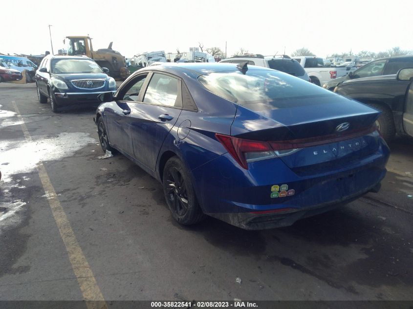 2022 HYUNDAI ELANTRA SEL VIN: 5NPLS4AG4NH054356