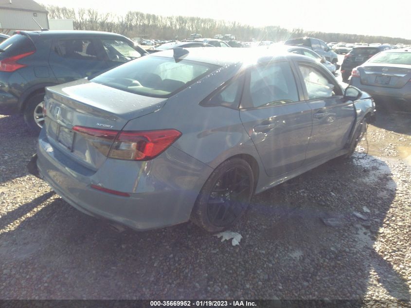2022 HONDA CIVIC SEDAN SPORT VIN: 2HGFE2F56NH574102