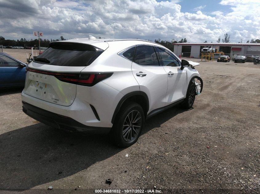 2022 LEXUS NX NX 350 PREMIUM VIN: 2T2GGCEZXNC012863