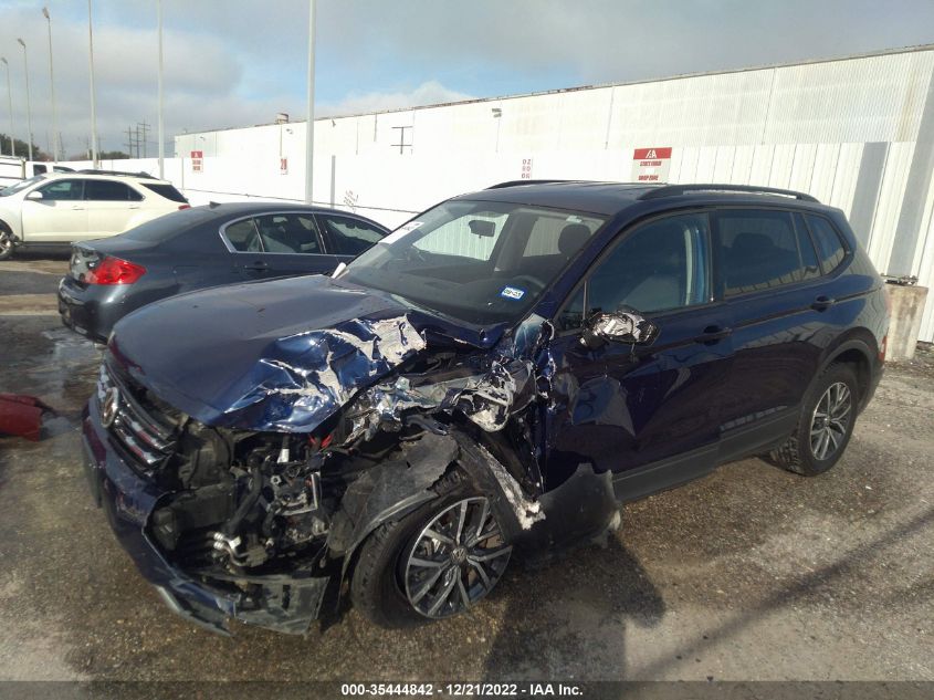 2021 VOLKSWAGEN TIGUAN S VIN: 3VV1B7AXXMM059631