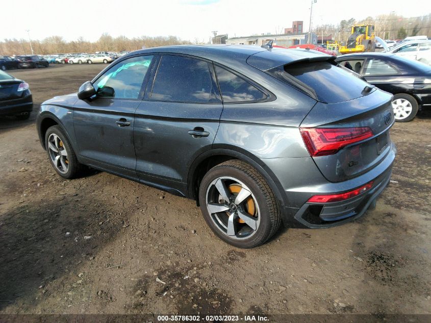 2022 AUDI Q5 SPORTBACK S LINE PREMIUM PLUS VIN: WA15AAFY3N2138689