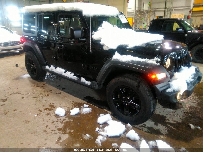 2022 JEEP WRANGLER UNLIMITED SPORT ALTITUDE VIN: 1C4HJXDN0NW278304