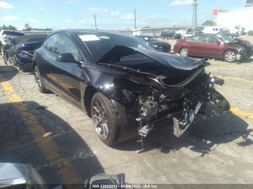 2021 TESLA MODEL 3 STANDARD RANGE PLUS VIN: 5YJ3E1EAXMF041507