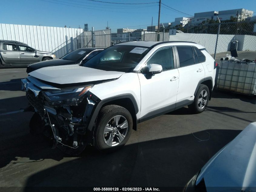2022 TOYOTA RAV4 HYBRID XLE VIN: 4T3RWRFV3NU055882