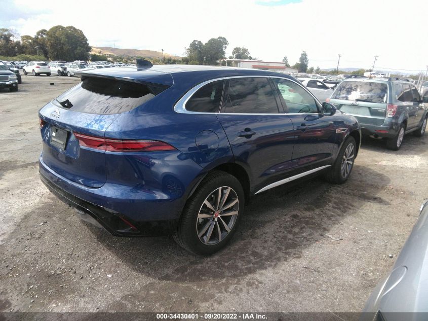 2022 JAGUAR F-PACE S VIN: SADCJ2EXXNA697520
