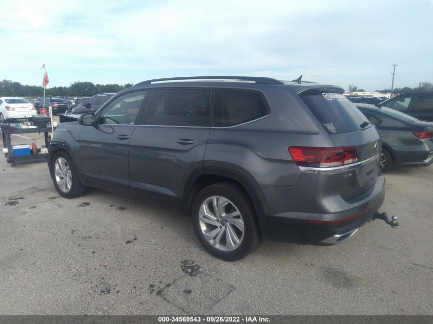 2021 VOLKSWAGEN ATLAS 3.6L V6 SE W/TECHNOLOGY VIN: 1V2JR2CA9MC567692