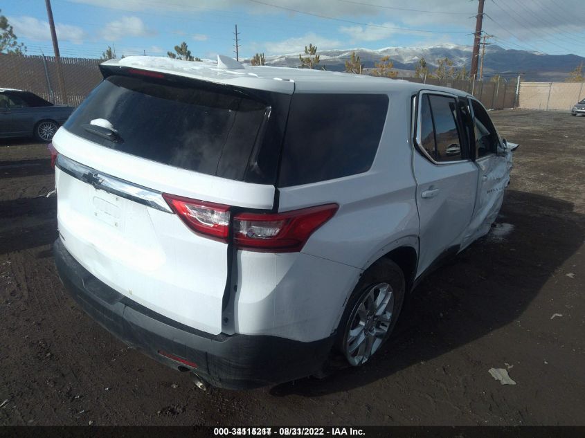 2021 CHEVROLET TRAVERSE LS VIN: 1GNEVFKW3MJ168718