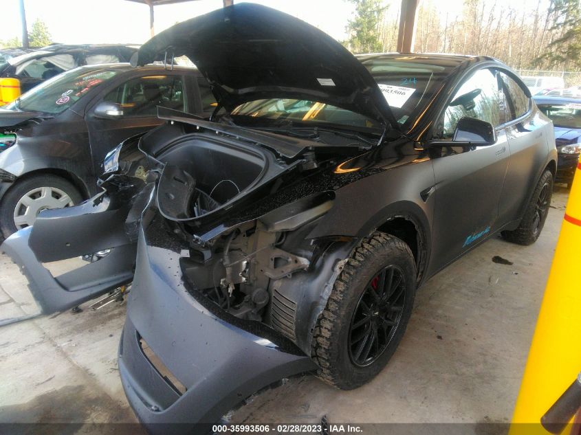 2022 TESLA MODEL Y PERFORMANCE VIN: 7SAYGDEF3NF554017