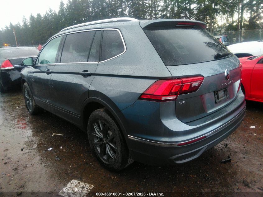 2022 VOLKSWAGEN TIGUAN SE VIN: 3VV2B7AXXNM072630