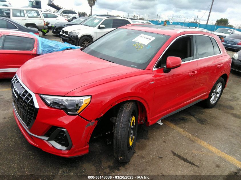 2022 AUDI Q3 S LINE PREMIUM VIN: WA1DECF31N1112498