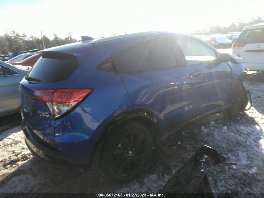 2022 HONDA HR-V SPORT VIN: 3CZRU6H18NM752751
