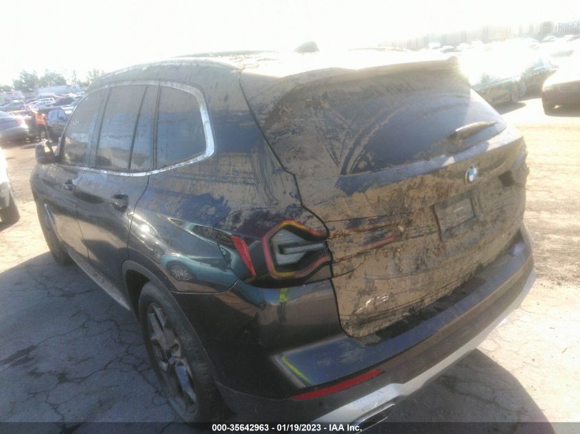 2022 BMW X3 SDRIVE30I VIN: 5UX43DP03N9K45995