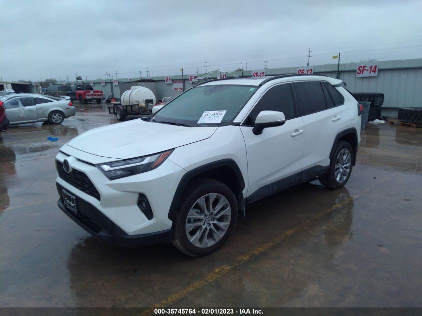 2022 TOYOTA RAV4 XLE PREMIUM VIN: 2T3C1RFV1NW233020