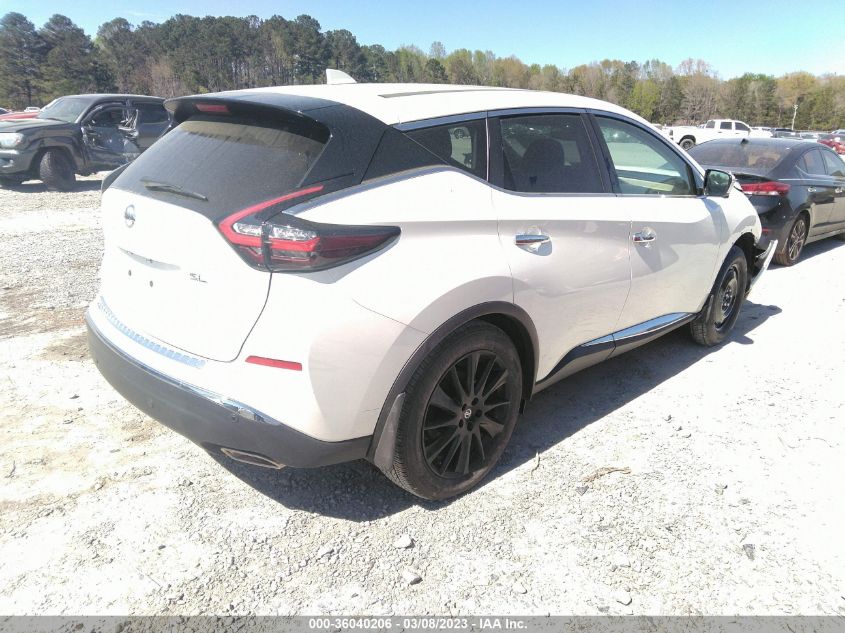 2022 NISSAN MURANO SL VIN: 5N1AZ2CJ3NC120905