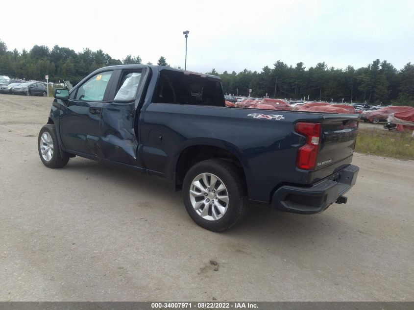 2021 CHEVROLET SILVERADO 1500 CUSTOM VIN: 1GCRYBEF7MZ110778