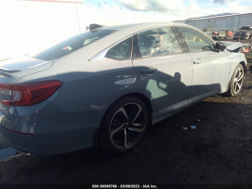 2022 HONDA ACCORD HYBRID SPORT VIN: 1HGCV3F24NA014768