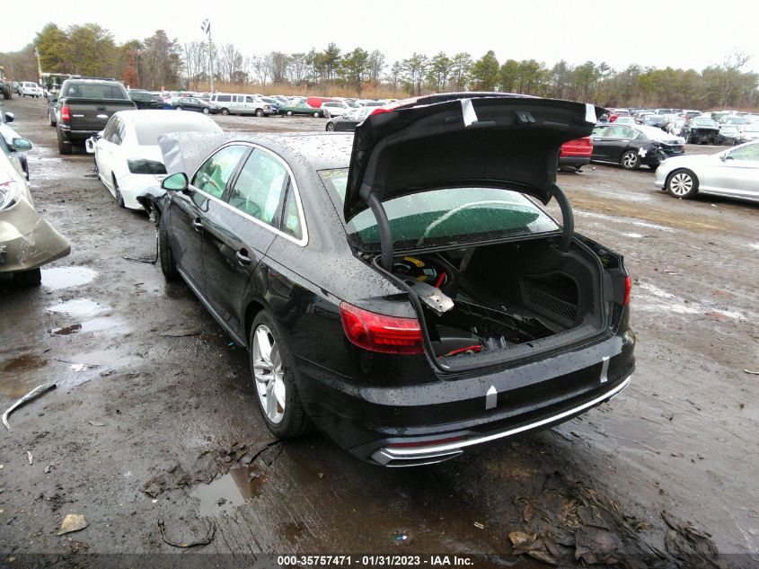 2021 AUDI A4 SEDAN S LINE PREMIUM VIN: WAUDAAF4XMA019327