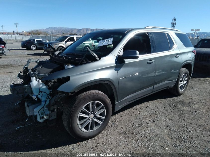 2022 CHEVROLET TRAVERSE LT CLOTH VIN: 1GNERGKW6NJ178252