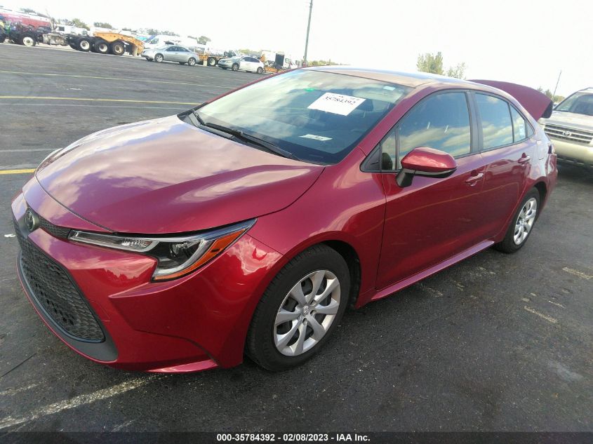 2022 TOYOTA COROLLA LE VIN: JTDEPMAE5NJ212381