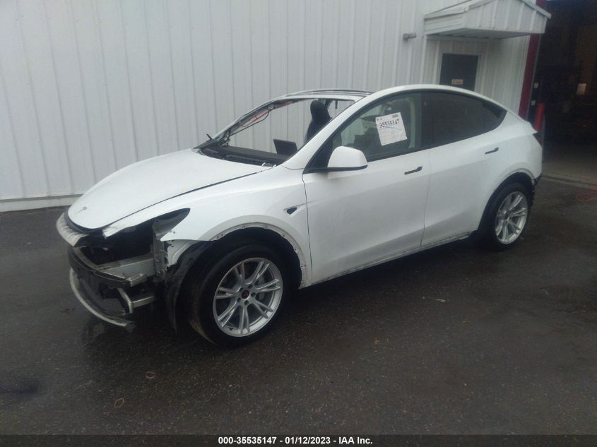 2021 TESLA MODEL Y LONG RANGE VIN: 5YJYGDEE5MF260802