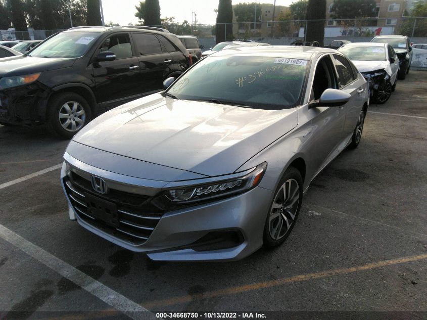 2021 HONDA ACCORD HYBRID VIN: 1HGCV3F13MA012824