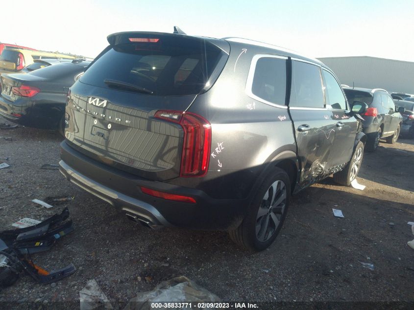2022 KIA TELLURIDE S VIN: 5XYP6DHC5NG317003
