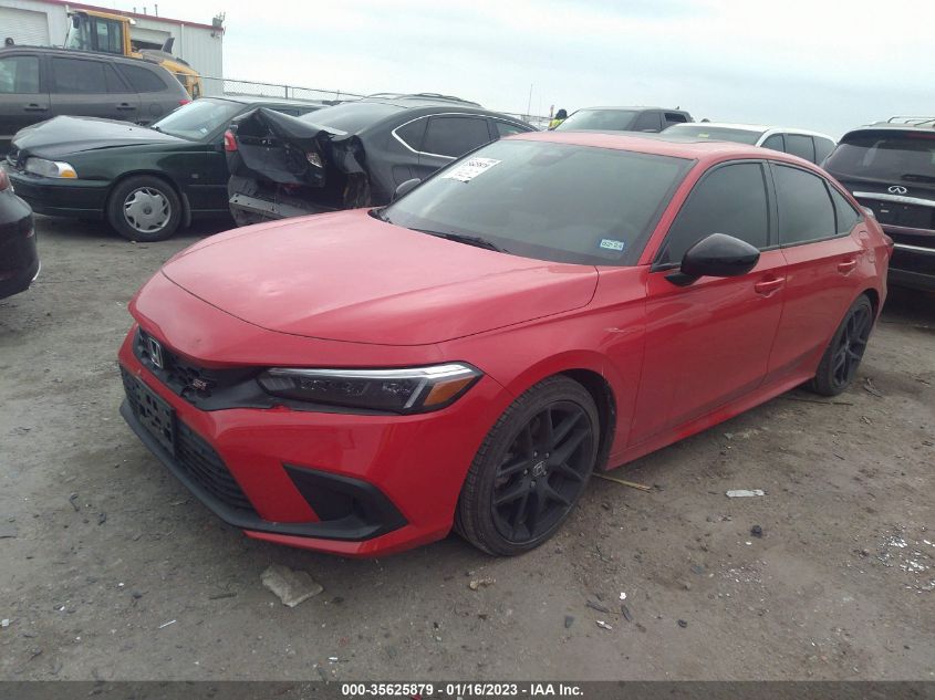 2022 HONDA CIVIC SI VIN: 2HGFE1E51NH471455