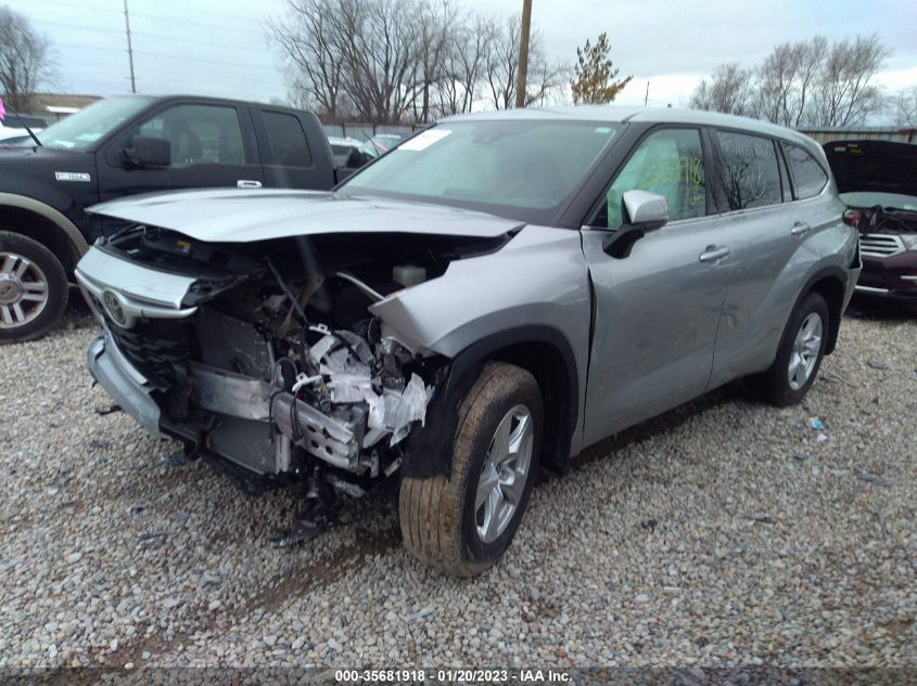 2022 TOYOTA HIGHLANDER LE VIN: 5TDBZRBH9NS233272