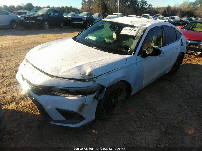 2022 HONDA CIVIC HATCHBACK SPORT VIN: 19XFL2H88NE004013