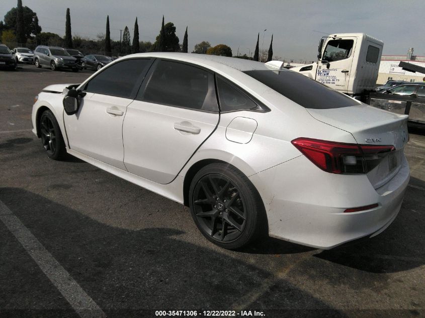 2022 HONDA CIVIC SEDAN SPORT VIN: 2HGFE2F5XNH518972
