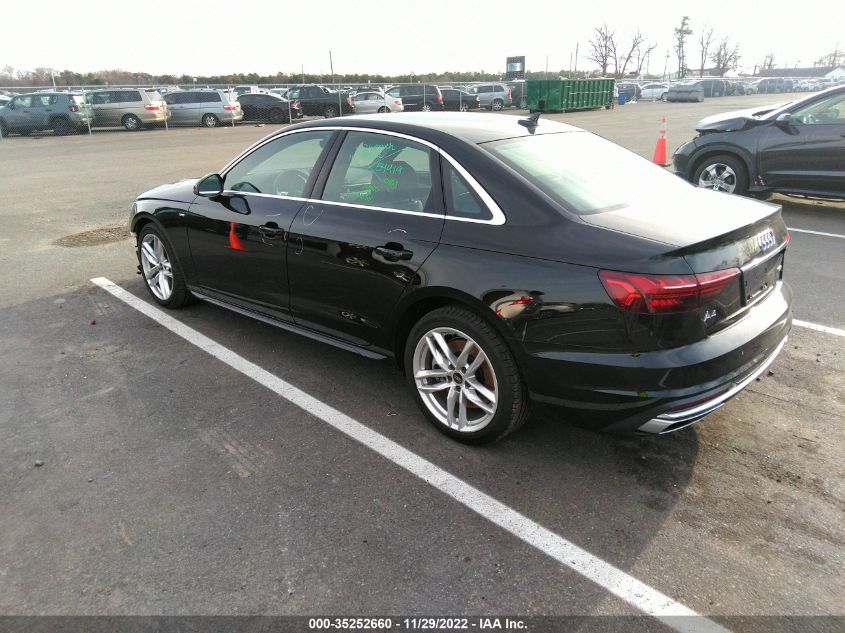 2023 AUDI A4 SEDAN S LINE PREMIUM VIN: WAUDAAF49PN000829