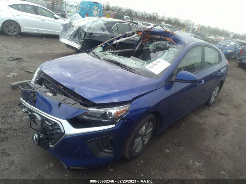 2022 HYUNDAI IONIQ HYBRID BLUE VIN: KMHC65LC1NU283289
