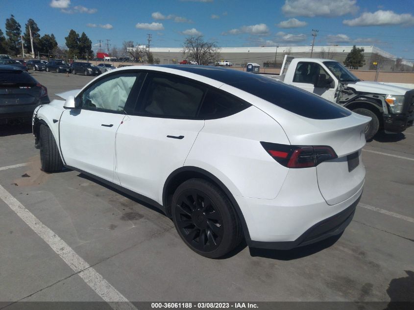 2023 TESLA MODEL Y LONG RANGE VIN: 7SAYGAEE9PF632826