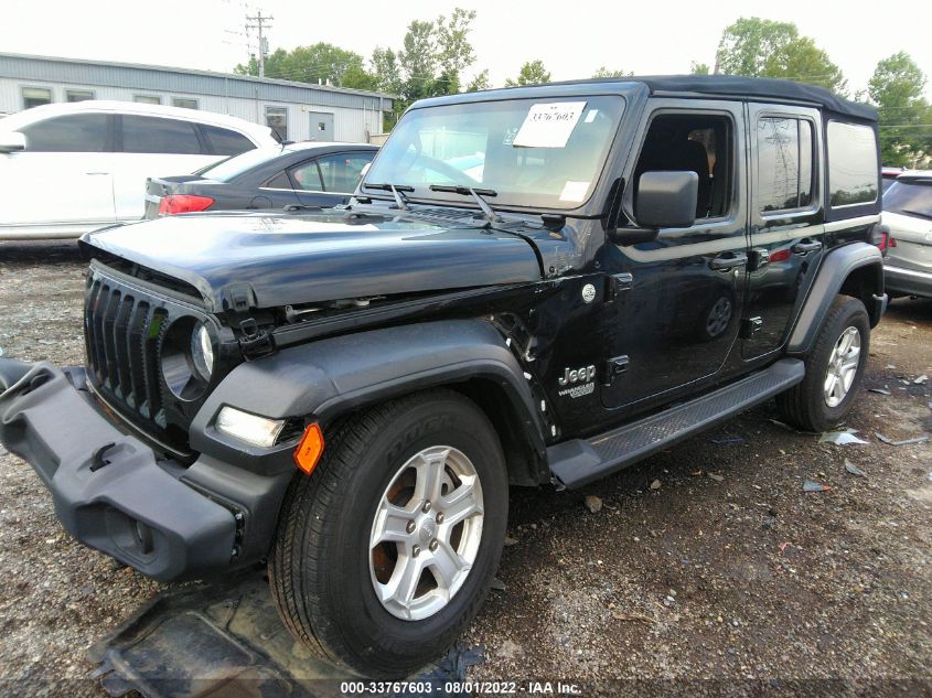 2020 JEEP WRANGLER UNLIMITED SPORT S VIN: 1C4HJXDG1LW248193