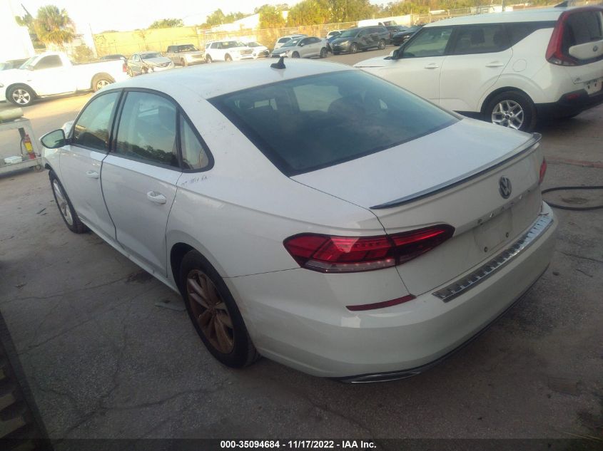 2021 VOLKSWAGEN PASSAT 2.0T S VIN: 1VWAA7A37MC016491