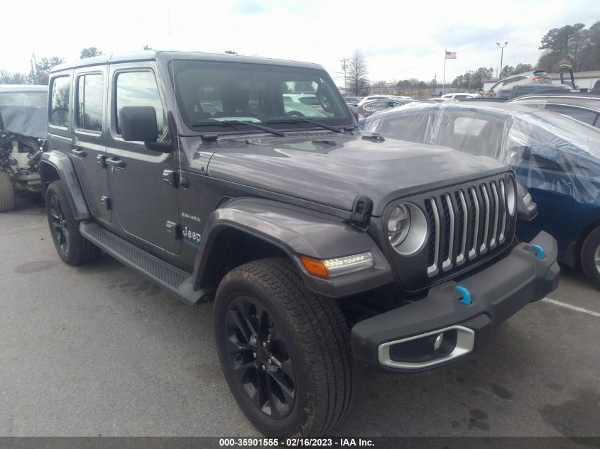 2022 JEEP WRANGLER 4XE UNLIMITED SAHARA VIN: 1C4JJXP60NW107199