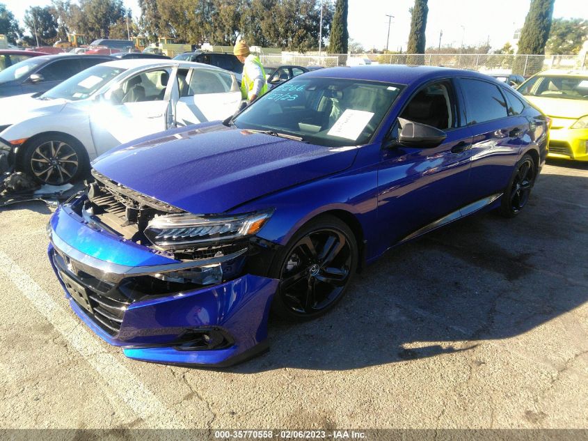 2022 HONDA ACCORD SEDAN SPORT SE VIN: 1HGCV1F48NA024953