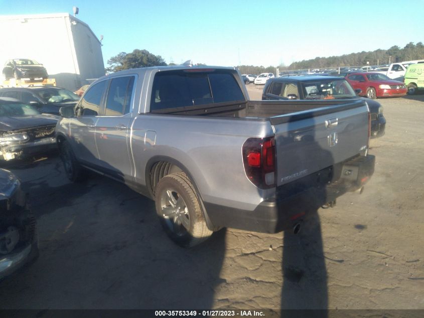2023 HONDA RIDGELINE RTL VIN: 5FPYK3F58PB006083