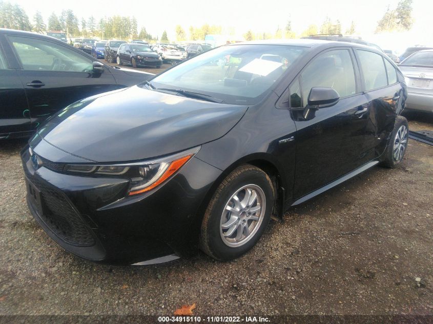 2021 TOYOTA COROLLA HYBRID LE VIN: JTDEAMDE9MJ004161