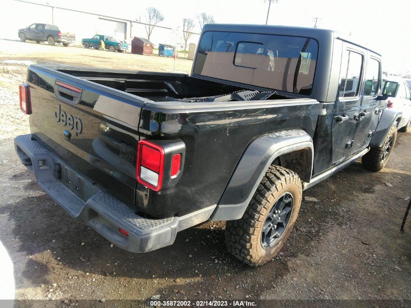 2022 JEEP GLADIATOR WILLYS SPORT VIN: 1C6HJTAG0NL139247