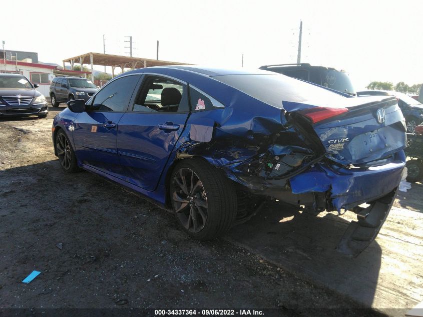 2021 HONDA CIVIC SEDAN SPORT VIN: 2HGFC2F82MH532251