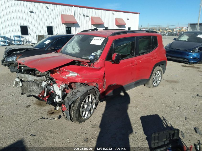 2020 JEEP RENEGADE LATITUDE VIN: ZACNJABB6LPL47125