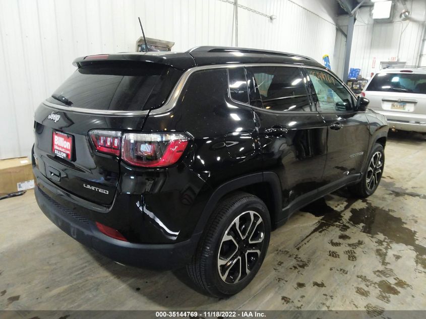 2022 JEEP COMPASS LIMITED VIN: 3C4NJDCBXNT196207
